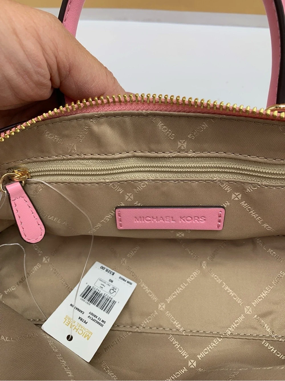 Michael Kors Petra small Cornation Floral Applique Dome Satchel